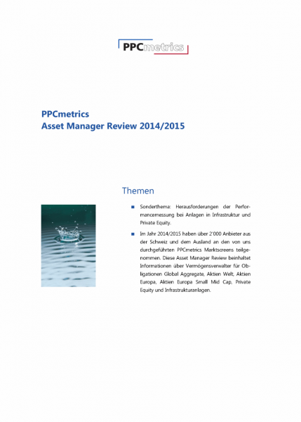 PPCmetrics Asset Manager Review 2014/2015 - CHF Edition